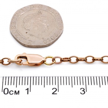 9ct rose gold 21 inch belcher Chain